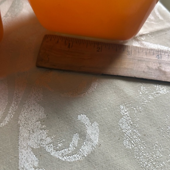 Pyrex Orange Pair of Vintage Pyrex dishes Pyrex Fridgies containers Pyrex EUC - Picture 6 of 11